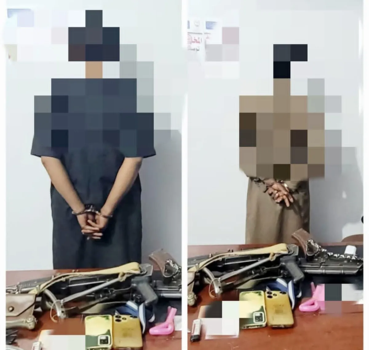 مكافحة المخدرات بشبوة تداهم وكراً للمروجين في منطقة 