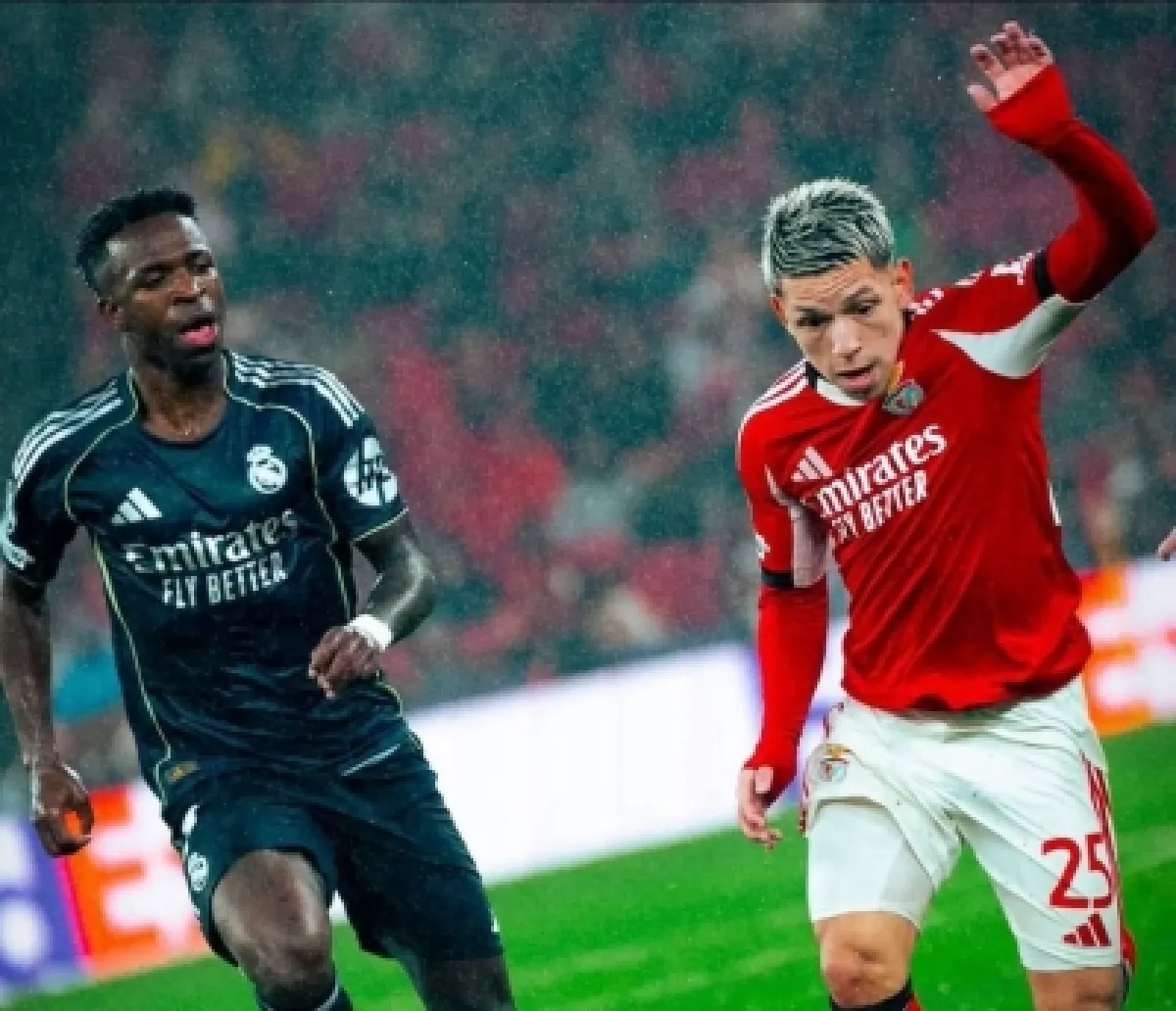 يويفا يوقف لاعب بنفيكا مؤقتاً بسبب سلوك تمييزي محتمل ضد فينيسيوس